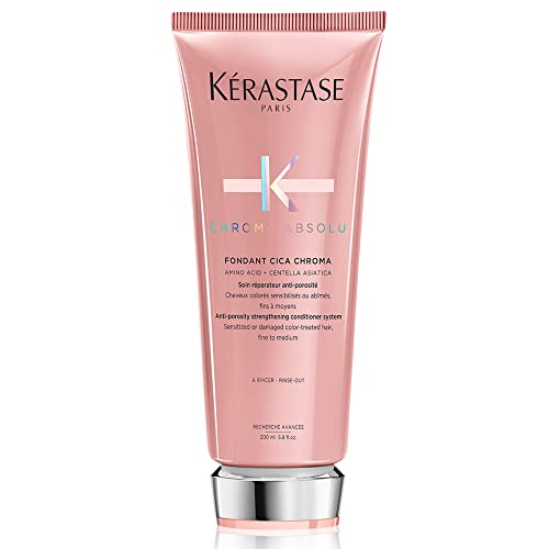 Kerastase Chroma Absolu Cica Chroma Strengthening Conditioner For Sensitive or Damaged Hair - Anti-Porosity, Improves Hair Health and Preserves Color Vibrancy With Lactic Acid