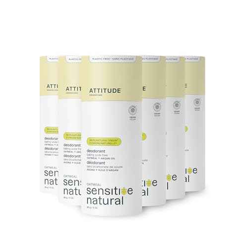 Attitude Sensitive Skin Deodorant Stick, Argan Oil, Aluminum Free, Vegan, Parabens Free, 3 Ounces (Pack Of 1)
