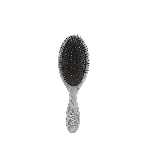 Wet Brush Original Detangler Hair Brush - Silver (Metallic Marble) - All Hair Types - Ultra-Soft IntelliFlex Bristles Glide Through Tangles with Ease - Pain-Free Comb for Men, Women, Boys and Girls