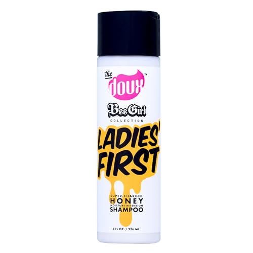 The Doux Curly Hair Shampoo with Honey, Aloe & Vitamins ? Ultra-Moisturizing Cleanser for Natural Hair, Frizz Control & Scalp Care ? LADIES FIRST Shampoo for Curly Hair & Coils