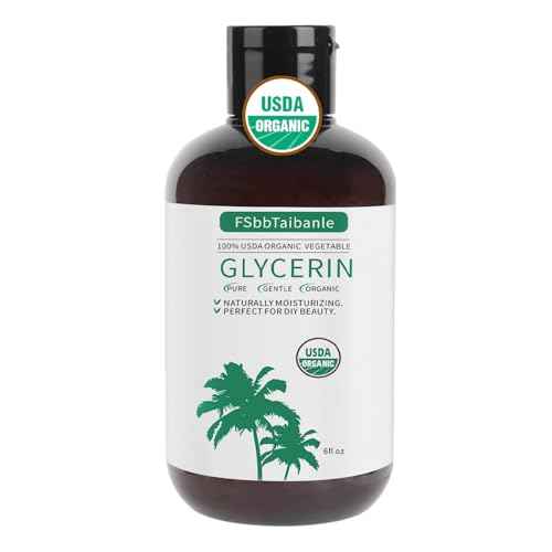 Organic Vegetable Glycerin ? USDA Organic Certified, 100% Pure, 6 Fl Oz ? Natural Skin & Hair Moisturizer ? Ideal for DIY Beauty, Soaps, Lotions & More ? Non-GMO, Palm Oil Free