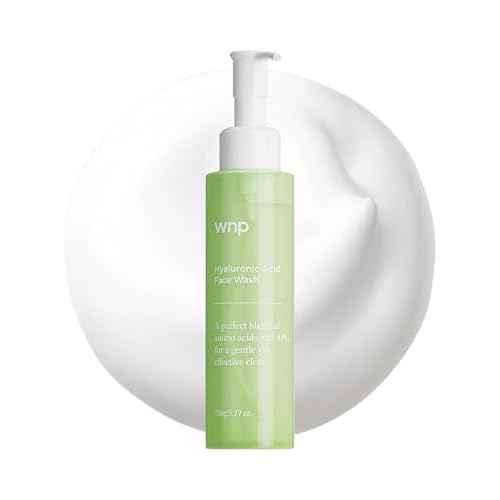 WNP Foaming Face Wash|Gentle Facial Cleanser with Hyaluronic Acid+APG Deep Hydration,Skin Barrier Repair,Zero Friction Exfoliation,for All Skin Types 150ml/5.29oz.
