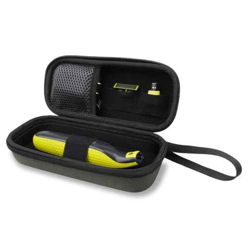 Travel Case for Philips Norelco One Blade Trimmers, Portable Hard Case for One Blade Replacement Heads Acessories, QP2520, QP2630, QP6510, QP6520, QP653, Fashinable Storage Carrying Bag