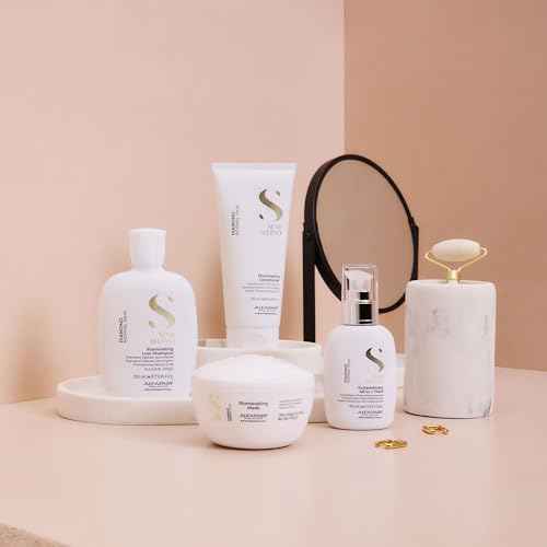 Alfaparf Milano Semi Di Lino Diamond Illuminating Hair Mask - Color Safe Deep Conditioner for Color Treated Hair - Adds Shine and Body - Sulfate, Paraben and Paraffin Free - Professional Salon Quality