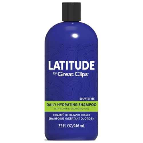 GREAT CLIPS LATITUDE Daily Hydrating Shampoo | Men's Shampoo that Promotes Full + Healthy Hair | For All Hair Types | 32oz