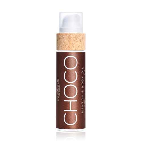 COCOSOLIS CHOCO Suntan & Body Oil XL - Organic Tanning Oil - Deep Chocolate Tan - Tanning Lotion Accelerator for Indoor and Outdoor Tanning Beds (6.76)
