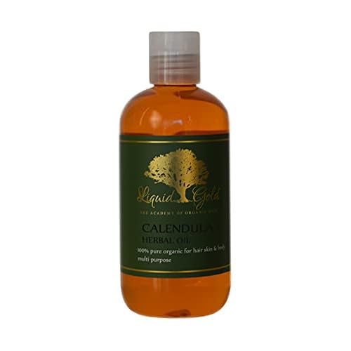 Liquid Gold Inc - 8 oz - Premium Calendula Herbal Infused Oil - Pure Natural Organic Skin Hair Body Care