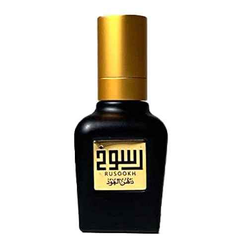 Dehn Al Oudh RUSOOKH 40mL EDP Spray. Rich Blend of Indian and Lawoosi Oud with Sweet Notes with Hints of Leather by Al Maghribi Arabian Perfumes Dubai