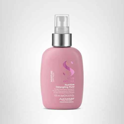 Alfaparf Milano Semi di Lino Moisture Nutritive Leave-In Hair Detangler with Thermal Protection - Professional Detangling Spray Conditioner for Dry Hair - Vegan Formula - Softens Hair (4.23 Fl Oz)
