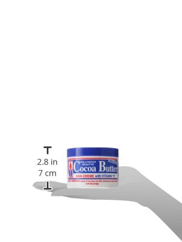 Hollywood Beauty Cocoa Butter Skin Creme with Vitamin E Highly Enriched Soothes & Smoothes Dry Skin, Blemishes & Stretch Marks by Hollywood Beauty