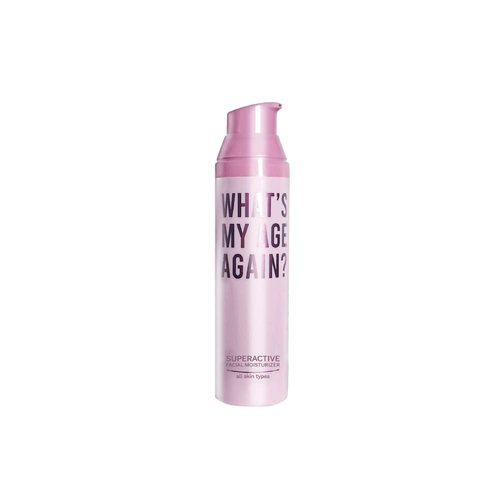 What’s My Age Again? SuperActive Facial Moisturizer | Daily Hydrating Face Moisturizer with Hyaluronic Acid, Niacinamide, Glycerin, Peptides, Vitamins B5, C & E | Clean, Vegan, Sustainable & Cruelty-Free | EWG Verified | Fragrance Free | All Skin Types |