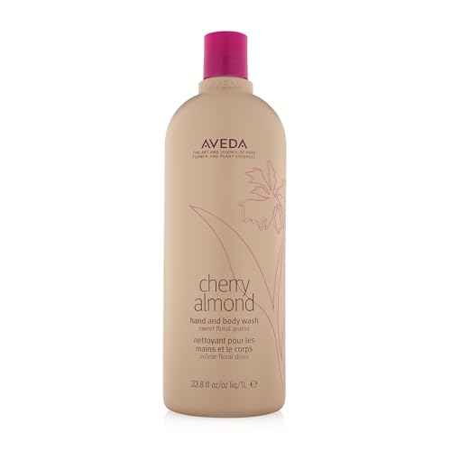 Aveda Cherry Almond Hand & Body Wash |with Sweet Almond Oil, Cherry Blossom Extract | Sweet Floral Aroma of Tonka Bean, Certified Organic Orange, Ylang Ylang | 97% Naturally Derived*