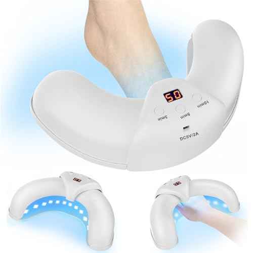 Dispositivo de limpieza de hongos de u?as, dispositivo de l?mpara de hongos de u?as plegables adecuado para m?ltiples u?as y u?as de los pies, tratamiento simple y eficaz en casa