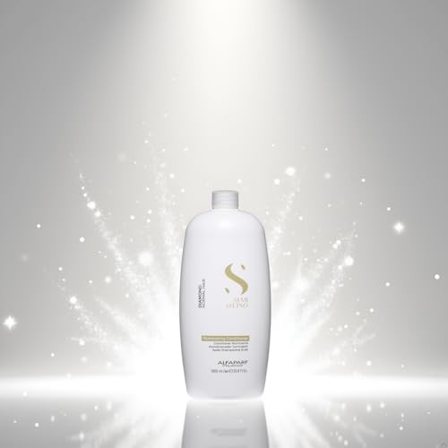 Alfaparf Milano Semi Di Lino Diamond Shine Illuminating Hair Conditioner - Sulfate Free - For Normal Hair - Safe on Color Treated Hair - Paraben and Paraffin Free - Professional Salon Quality, 6.76 Fl Oz