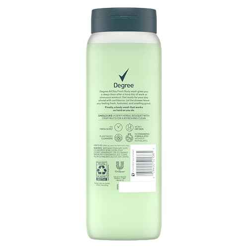 Degree All Day Fresh Body Wash Fresh Energy Deep Cleansing 20 FO