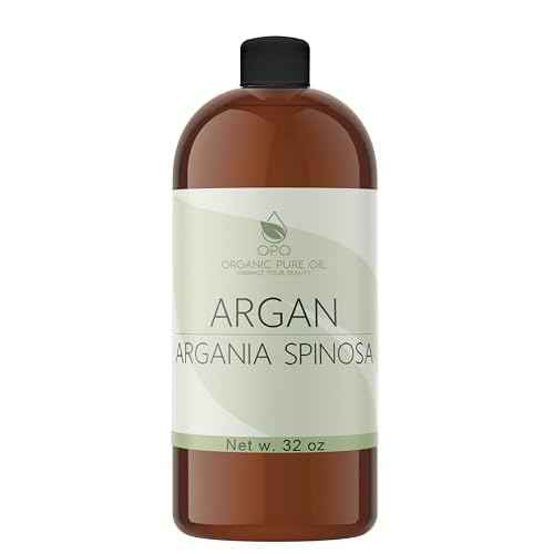 OPO Moroccan Argan Oil - Pure Unrefined Extra Virgin Cold Pressed Non GMO Bulk 32 oz - 1 Quart Carrier Oil for Hair Skin Face Body Nails Locs Lashes Facial Hair Beard & More Hydrating Argon