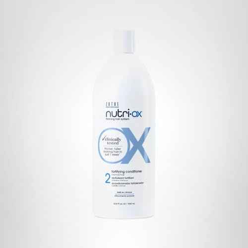 NUTRI-OX Fortifying Conditioner Normal for Thinning Hair | Thicker, Fuller-Looking Hair | Clinically & Dermatologically Tested | Peppermint | Color-Safe | 33.8 Fl Oz