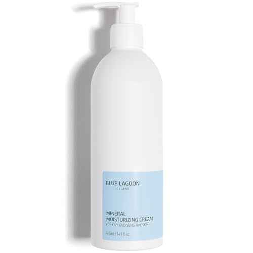 Blue Lagoon Skincare Mineral Moisturizing Cream ? Psoriasis Cream & Psoriasis Treatment for Skin ? Hydrates Dry Skin, Lightweight, Fragrance-Free, 500ML