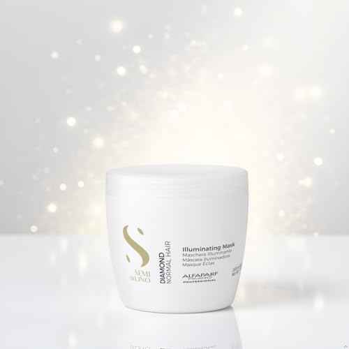 Alfaparf Milano Semi Di Lino Diamond Illuminating Hair Mask - Color Safe Deep Conditioner for Color Treated Hair - Adds Shine and Body - Sulfate, Paraben and Paraffin Free - Professional Salon Quality