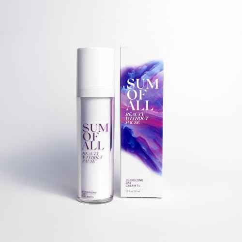 Sum Of All Energizing Day Cream Tx for Face with Vitamin C and E, Pea Complex, Hydrating, Lightweight, Daily Facial Moisturizer, Fragrance-Free, Menopause Skincare for Women, 1.7 fl oz