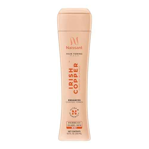 naissant Irish Copper Hair Toning Mask | Ultra High-Purity Pigments | Deposits Deep Copper Tone | Hyaluronic Acid, Collagen & Biotin | Paraben, Ammonia & Sulfate Free | 10.1 Fl. Oz