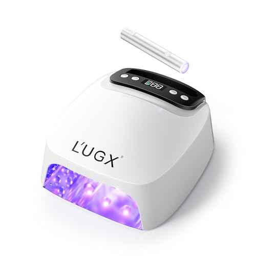 L'UGX 2 in 1 UV LED Nail Lamp, Rechargeable UV Light for Gel Nails, Coredless Nail Dryer with Handheld Gel Light for Nail Polish, Perfect for Home Salon Manicure