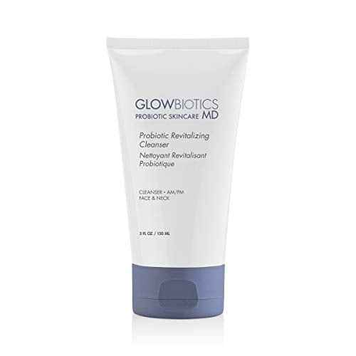 Glowbiotics Probiotic Revitalizing Cleanser 5 oz ? Gentle Hydrating Face Wash with Probiotics, Peptides & Aloe Vera | Daily Cleanser for Sensitive, Dry & Aging Skin