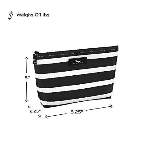 SCOUT Twiggy Makeup Bag, Slim Water-Resistant Pouch Zips Shut, Wipes Clean, Packs Easily