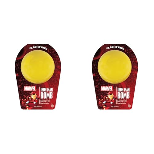 DA BOMB Iron Man Bomb Bath Bomb, 7oz (Pack of 2)