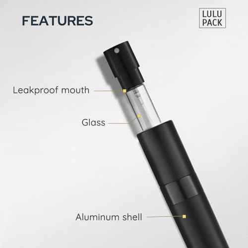 Travel Perfume Bottle Refillable - Cologne Spray Atomizer Mini - Small Travel Size Empty Sprayer for Refill Sample Container - Portable Fragrance Decant Dispenser for Women Men 8ml 4PCS Grey