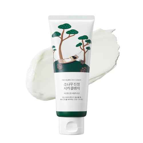 ROUND LAB Pine Calming Cica Cleanser 5.07 Fl Oz ? Acne Face Wash with Salicylic Acid, BHA & LHA for Sensitive Skin, Soothing Cica + Hydrating Hyaluronic Acid, Gentle Foaming Cleanser, 150ml