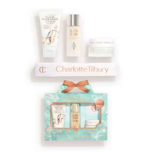 Charlotte Tilbury Hydration Revival Skincare Discovery Set - Travel Size Skincare Kit with Magic Hydration Revival Cleanser, Glow Toner and Magic Water Cream