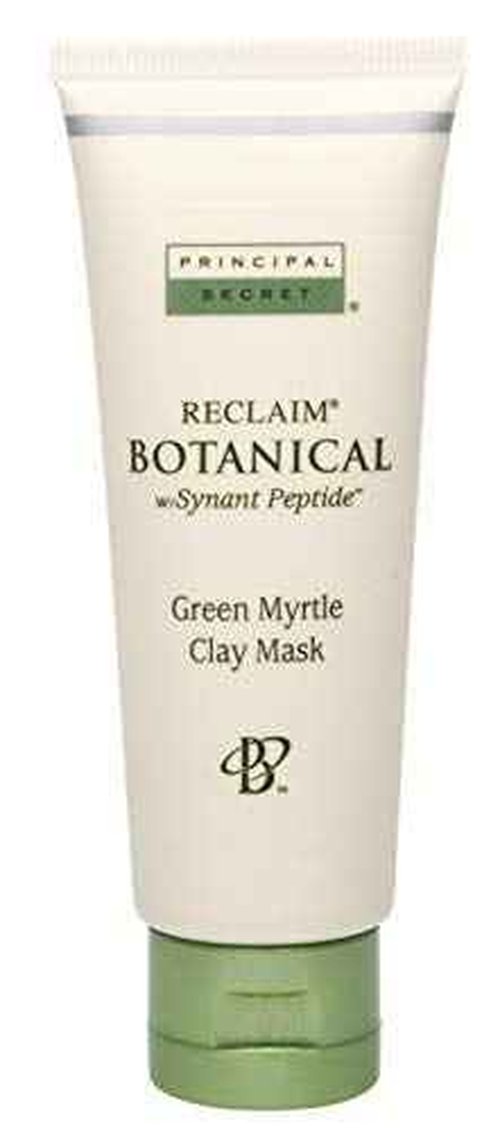 Principal Secret reclaim BOTANICAL Anti-Aging Skincare Green Myrtle Exfoliating Face Clay Mask with Minerals, Botanicals, Antioxidants, Peptides, Women and Men 1.7oz