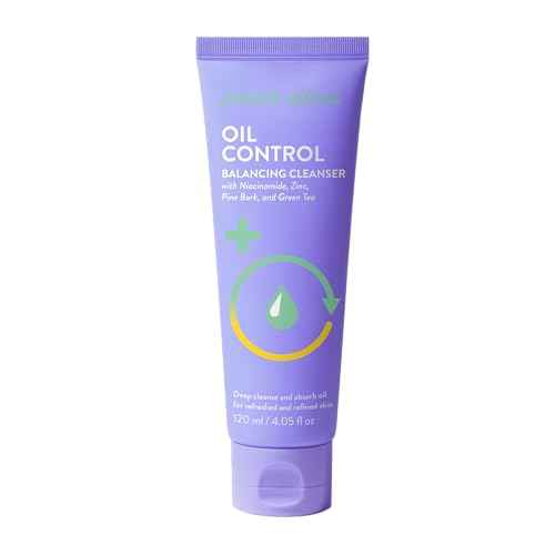 Peach Slices - Oil Control Balancing Cleanser (4.05 oz) - Deep Cleanse, Absorb Oil - Refreshed & Refined Skin - Niacinamide, Zinc, Pine Bark, Green Tea - Vegan, Cruelty Free, Korean Skin Care & Beauty