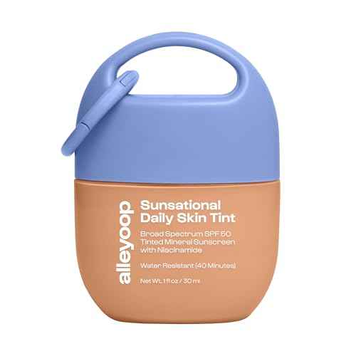 Alleyoop Sunsational Tinted Moisturizer SPF 50 for Face Broad Spectrum ? 100% Mineral Face Sunscreen with Jojoba, Hydrating & Soothing Tinted Sunscreen, Vegan & Cruelty-Free (Beam)