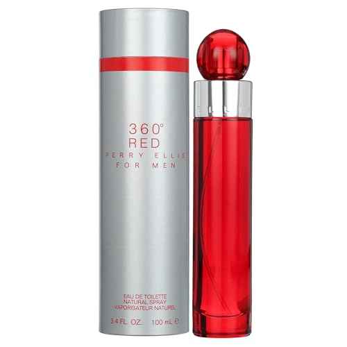 Perry Ellis 360¡Æ Red Eau De Toilette Spray for Men - Mens Cologne, Long Lasting Perfume, EDT, Fragrance with Notes of Clove, Cinnamon & Patchouli - 3.4 fl oz (100 mL)