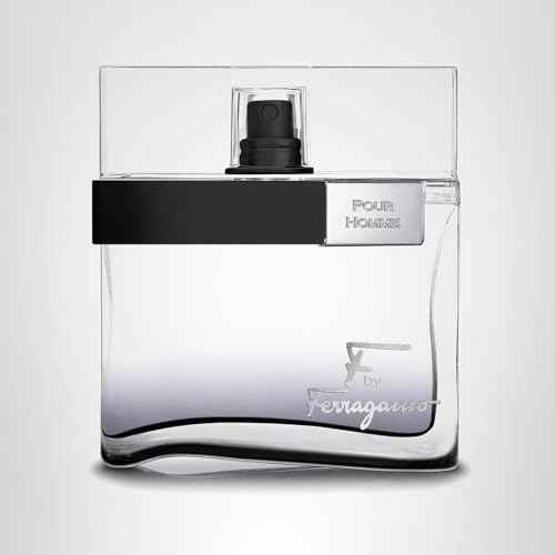 FERRAGAMO F by Ferragamo Black Eau de Toilette Pour Homme, Cologne Spray for Men, 1.7 Fl. Oz.