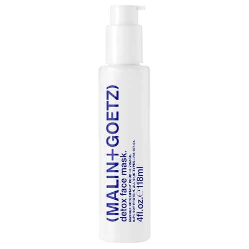 MALIN+GOETZ Detox Face Mask | 5-Minute Oxygenating Gel | Camellia Leaf, Vitamins C & E, Soy & Squalane | Purifies, Brightens, Hydrates | Vegetarian, Cruelty-Free | Allure Beauty Award Winner (4 Fl Oz)