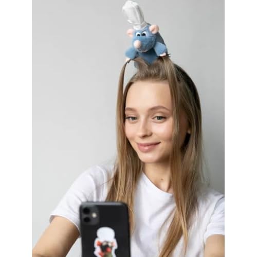 Rat Headband, Mouse Plush Cute Mouse Stuffed Animal Headwear Cartoon Costume Props Funny Gifts for Adults
