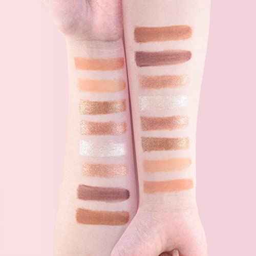 Matte Eyeshadow Palette, Vegan Eyeshadow Palette with Brush, 8 Shades Nude High Pigmented Organic Long Lasting Naked Eyeshadow
