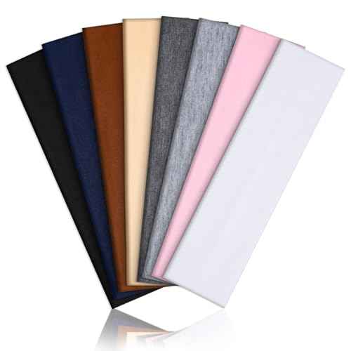 8 Pack Headbands for Women, Elastic Soft Hair Bands Non Slip Women's Fashion Headbands for Daily Workout Yoga Running