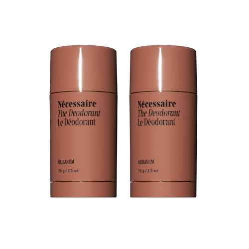 N?cessaire The Deodorant Olibanum | Natural Aluminum Free Deodorant For Women & Men. Extra Strength Treatment with Mandelic Acid. Free of Baking Soda, Ozokerite & Parabens (2x 75 g/2.5 oz)