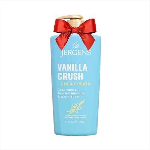 Jergens Shea Fusion Vanilla Crush Body Lotion, Moisturizer with Shea Butter & Vitamin E, 14 Fl Oz
