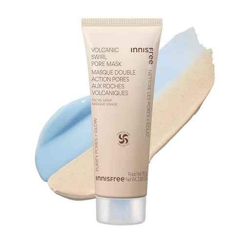 Innisfree Super Volcanic Clay Mask, Premium Korean Skincare with AHA and Natural Clusters for Deep Pore Detox, Gentle Exfoliation, Oil Control