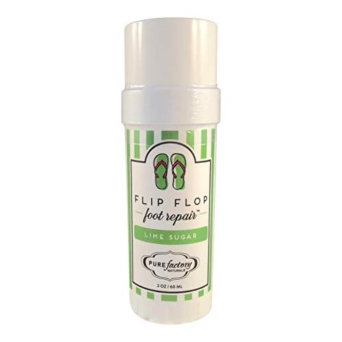 PureFactory Naturals Foot Balm Moisturizer For Rough Heels & Dry, Cracked Feet ? Flip Flop Foot Repair Bundle ? 4 Pack ? Mango Coconut, Lime Sugar, Orange Honey, Eucalyptus Mint