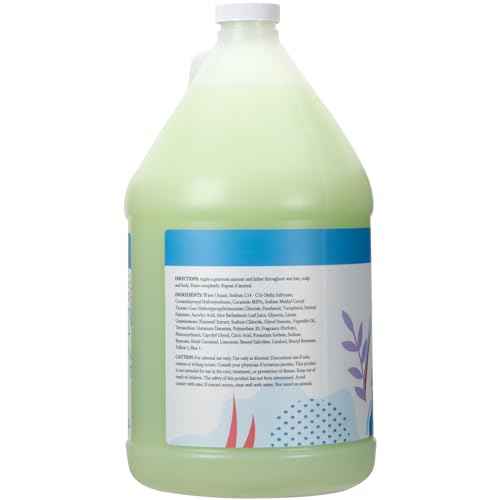 Ginger Lily Farms Botanicals 3-in-1 Shampoo, Conditioner & Body Wash, Island Tranquility, 100% Vegan & Cruelty-Free, Green Tea & Lemongrass Scent, 1 Gallon (128 fl oz) Refill