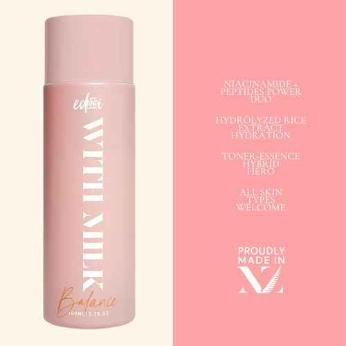 ed&i Toner for Face with Milk Active Essence ? Hydrating Milky Facial Toner for Women, Lightweight Skincare for Delicate Skin ? Gentle, Nourishing Milk Formula ? 3.4 fl oz