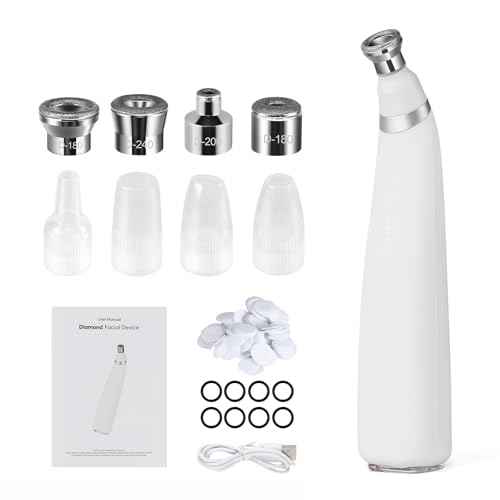 IeBilif Diamond Microdermabrasion Machine, 3 Modes Diamond Microdermabrasion Dermabrasion Machine for Blackhead Removal, Professional Portable Home Travel Microdermabrasion Device