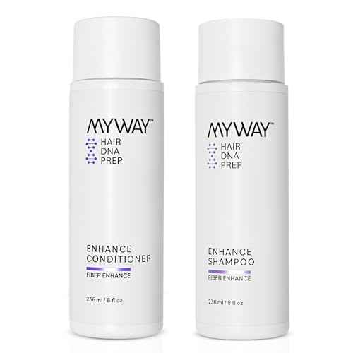 My Way Hair DNA Enhance Set ? Volumizing Shampoo & Conditioner for Dry, Damaged Hair ? Boosts Thickness, Repairs Breakage, Revives Shine ? Paraben-Free, Color-Safe, Hydrating Hair Care Duo