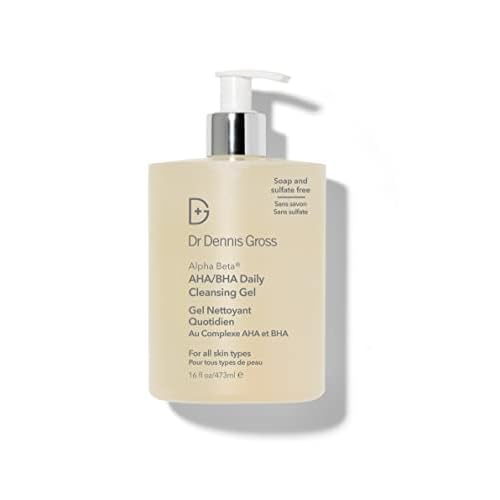 Dr. Dennis Gross Alpha Beta¢ç AHA/BHA Daily Cleansing Gel, for Skin That is Dull, Congested and Uneven Tone & Texture (Jumbo 16 Fl Oz)